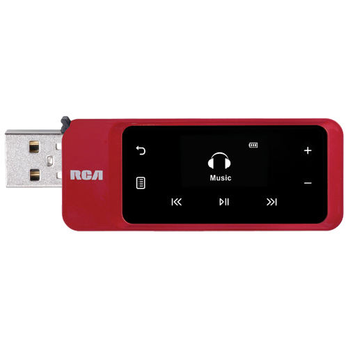 TH2002RDR - 2GB MP3 player (red) with built-in USB connection